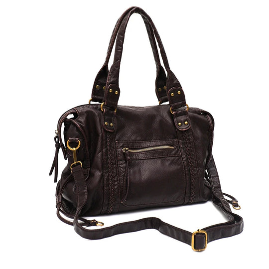 Dames Crossbody Tas Vintage – Vegan Leer