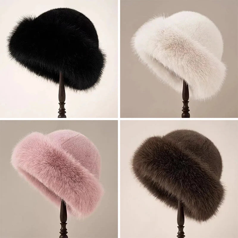 Dames Muts – Kunstbont Warme Wintermuts