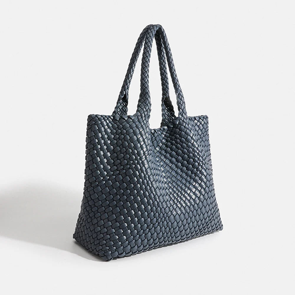 Dames Shopper Tas Gevlochten met Dubbele Hengsels