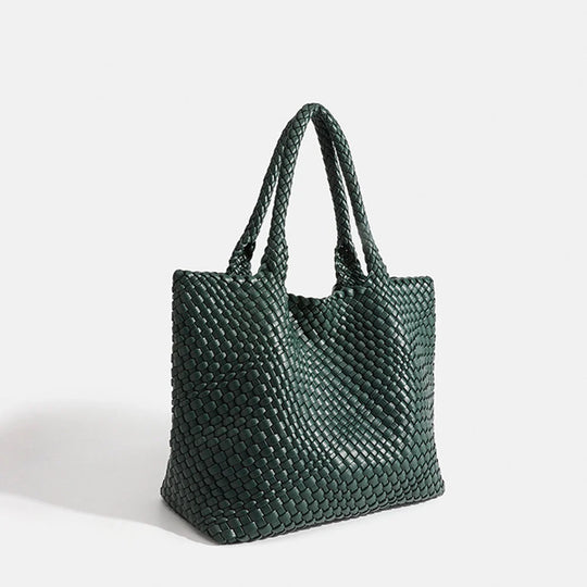 Dames Shopper Tas Gevlochten met Dubbele Hengsels