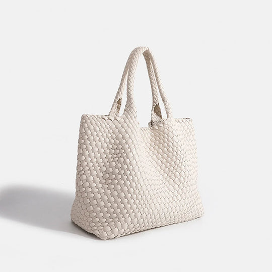Dames Shopper Tas Gevlochten met Dubbele Hengsels