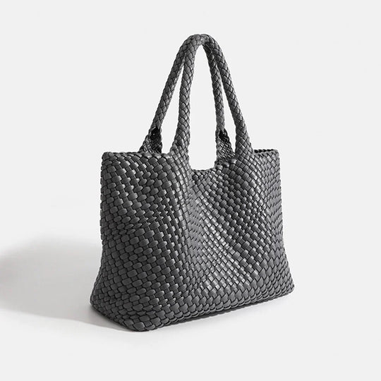 Dames Shopper Tas Gevlochten met Dubbele Hengsels