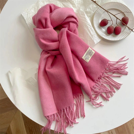 Dames Sjaal – Pashmina met Kwastjes