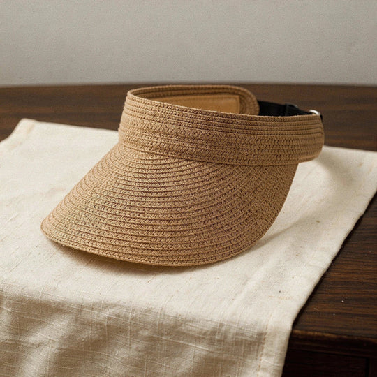 Dames Zomerhoed met Brede Rand - Visor Strandhoed