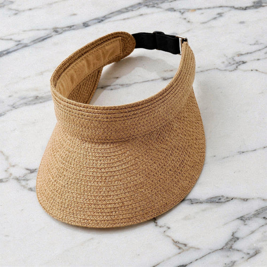 Dames Zomerhoed met Brede Rand - Visor Strandhoed