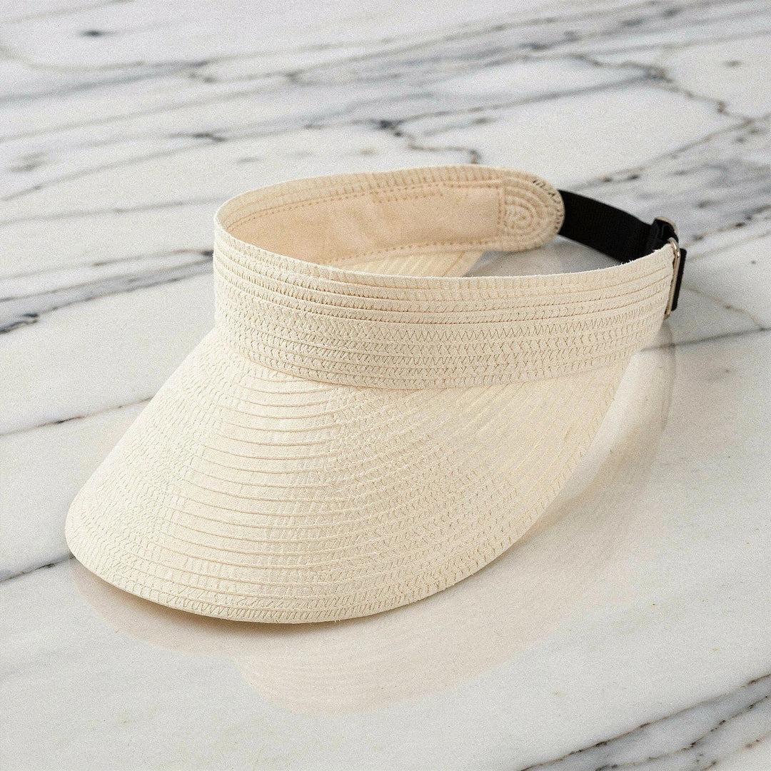 Dames Zomerhoed met Brede Rand - Visor Strandhoed