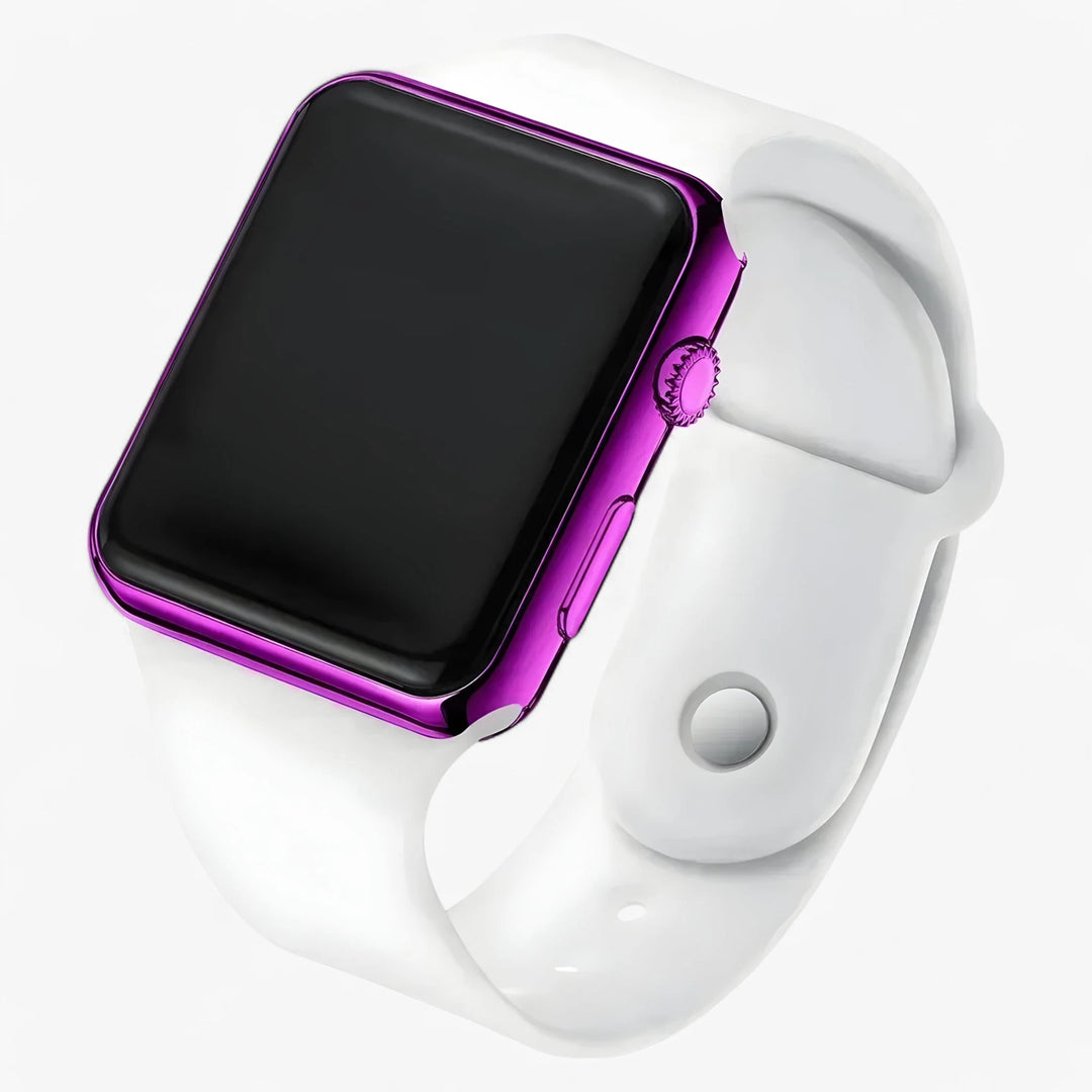 Digitaal LED Horloge met Siliconen Band – Sportief & Waterbestendig