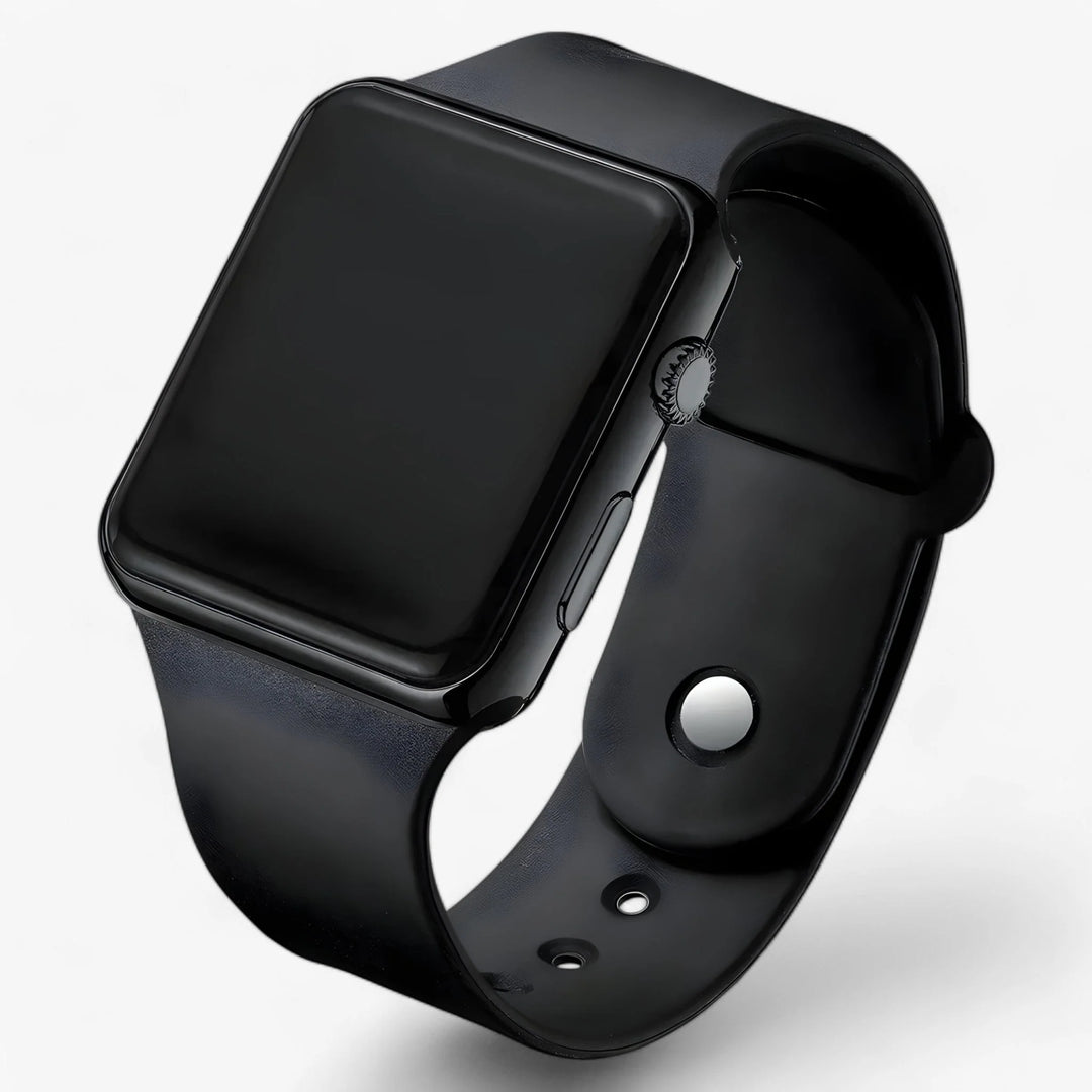 Digitaal LED Horloge met Siliconen Band – Sportief & Waterbestendig