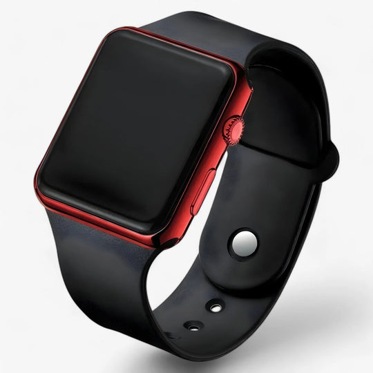 Digitaal LED Horloge met Siliconen Band – Sportief & Waterbestendig