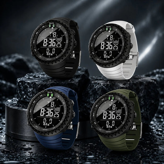 Digitaal Sporthorloge – Waterdicht & Schokbestendig met LED, Alarm en Stopwatch