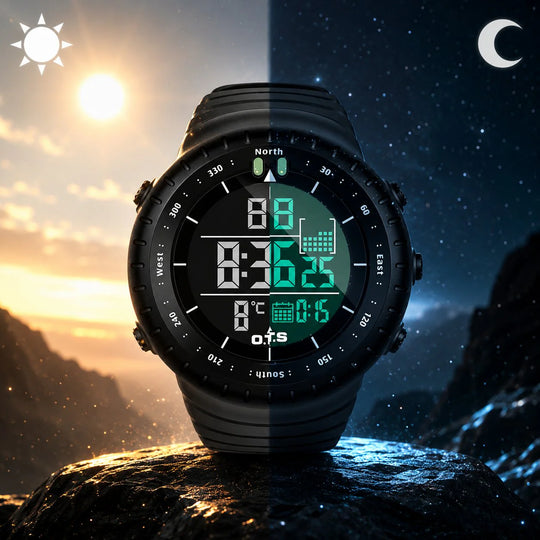 Digitaal Sporthorloge – Waterdicht & Schokbestendig met LED, Alarm en Stopwatch