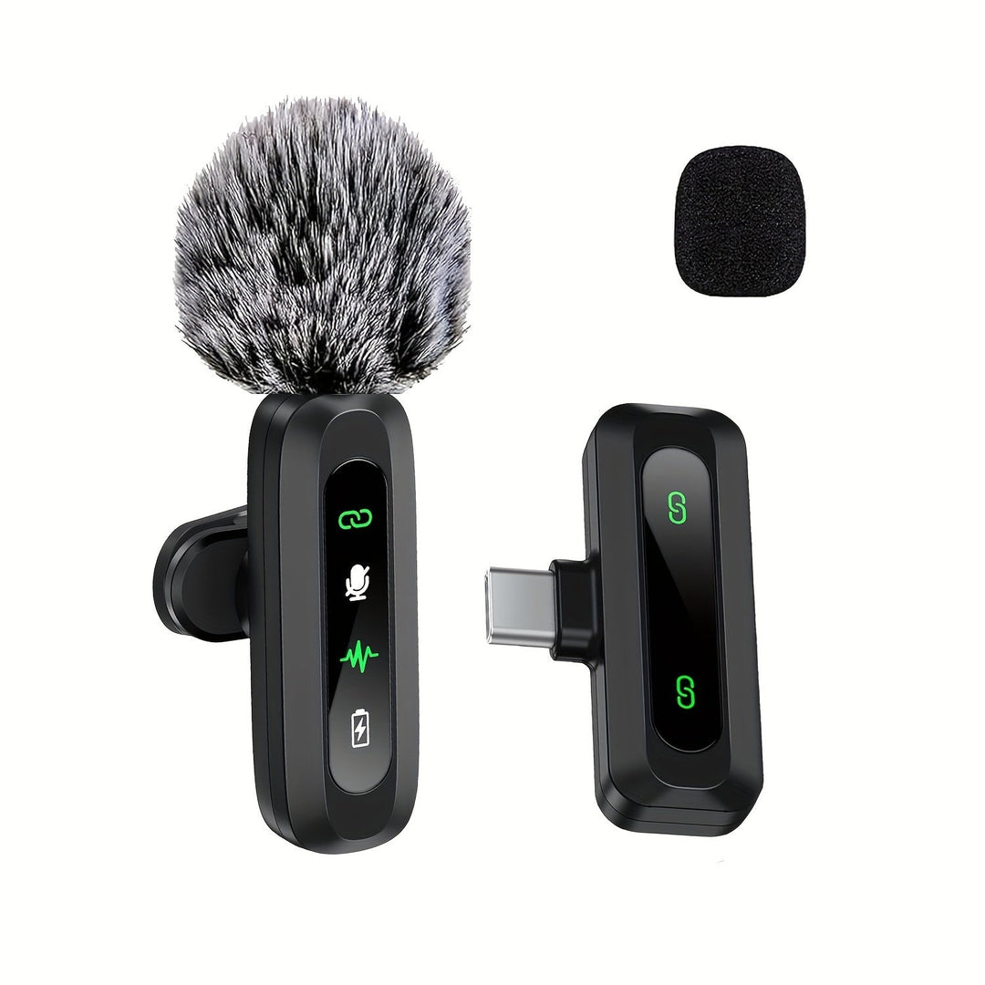 Draadloze Dasspeldmicrofoon met USB-C - Compact voor Podcasts en Vloggen