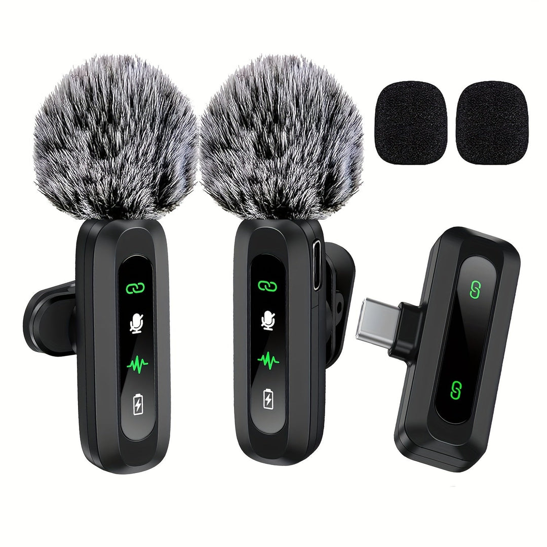 Draadloze Dasspeldmicrofoon met USB-C - Compact voor Podcasts en Vloggen