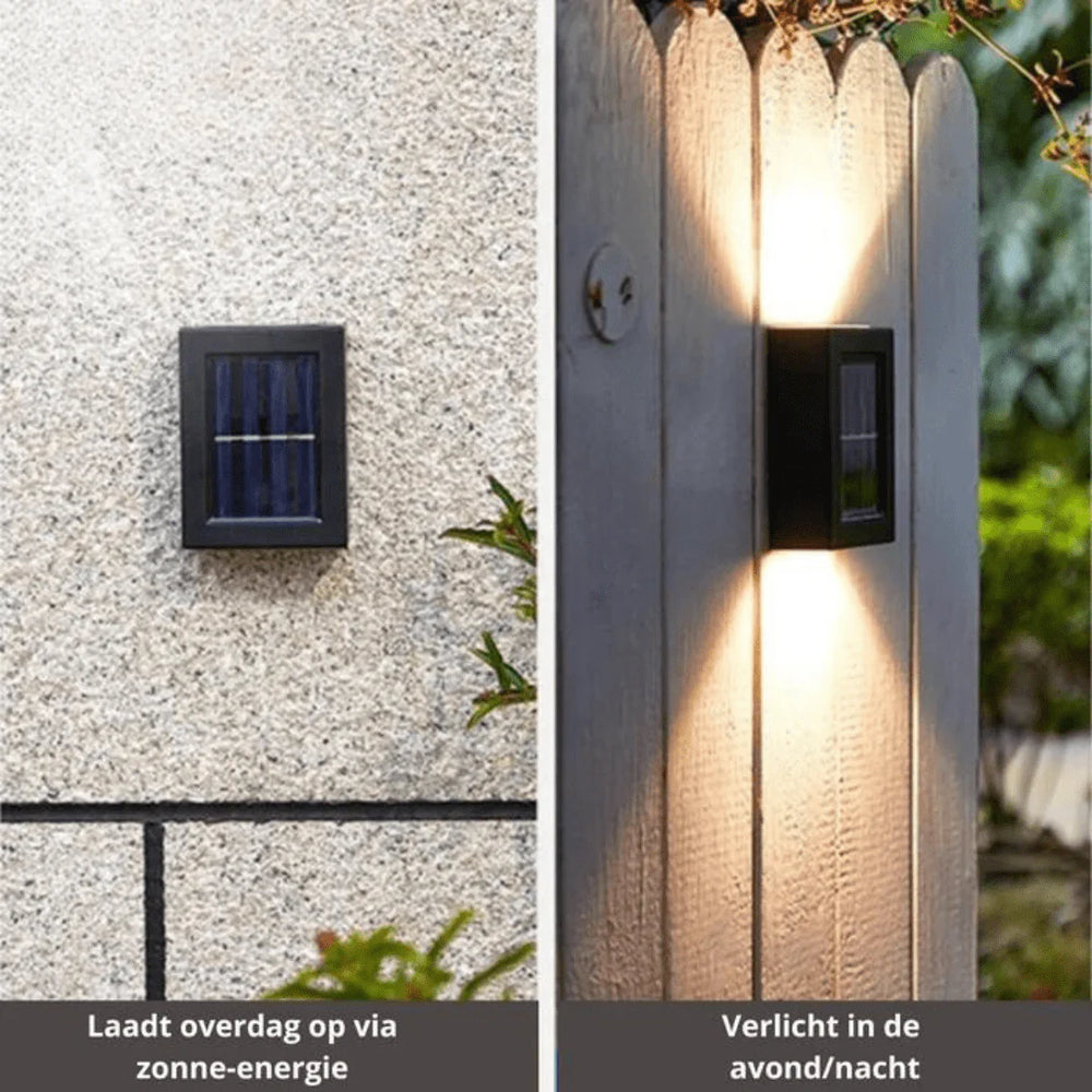 Draadloze Solar Tuinlampen - Warm Wit Licht - Set van 4
