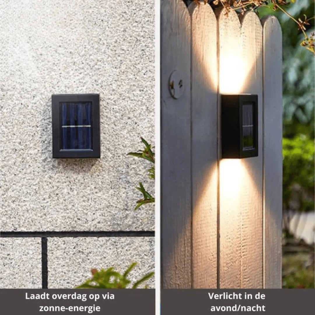 Draadloze Solar Tuinlampen - Warm Wit Licht - Set van 4
