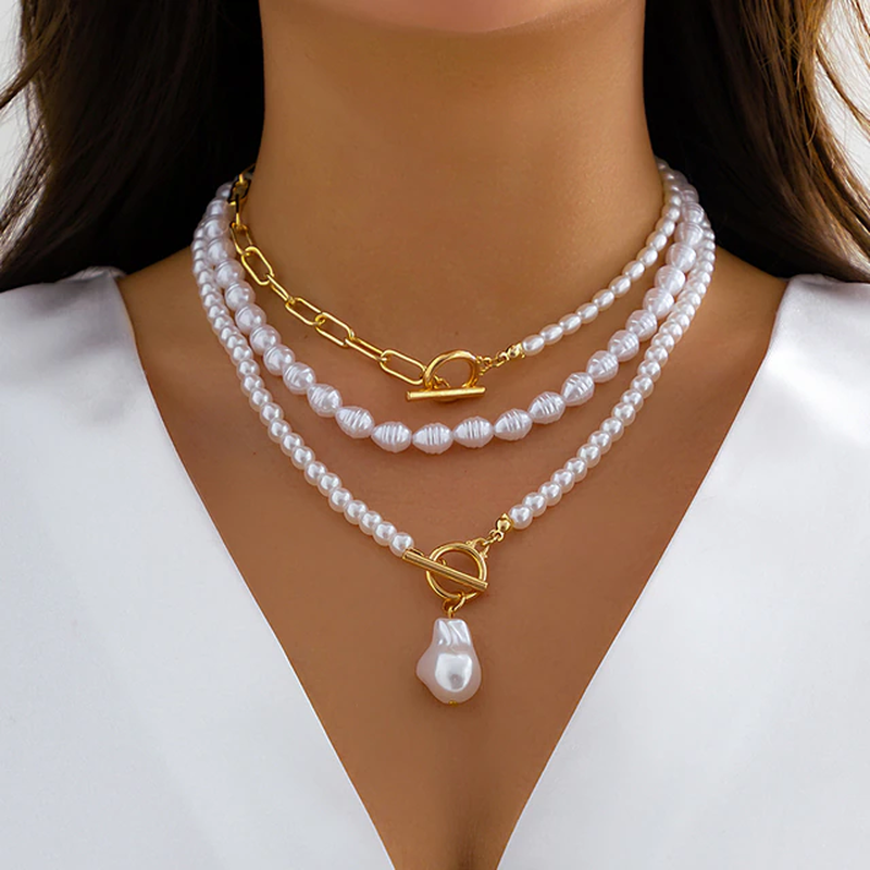 Collar de Perlas en Capas – Elegancia Atemporal en Capas