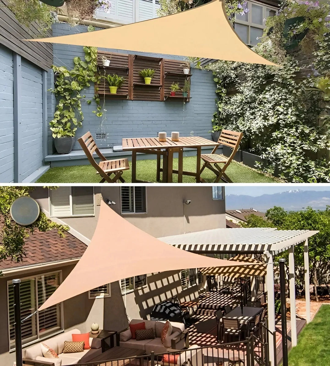 Driehoekig Schaduwdoek Waterafstotend voor Tuin en Terras
