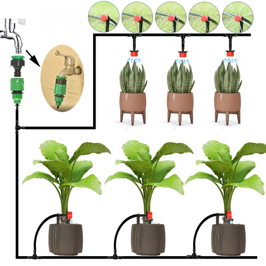 Druppelirrigatiesysteem met Timer – Automatisch Bewateringssysteem
