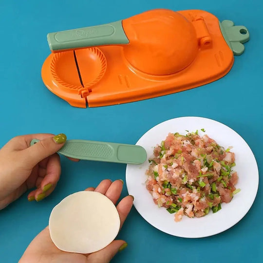 Dumpling Vormer 2-in-1 – Perfecte Deeghapjes