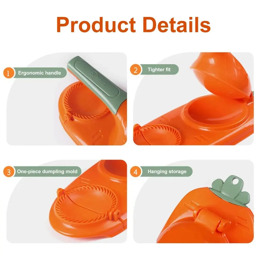 Dumpling Vormer 2-in-1 – Perfecte Deeghapjes