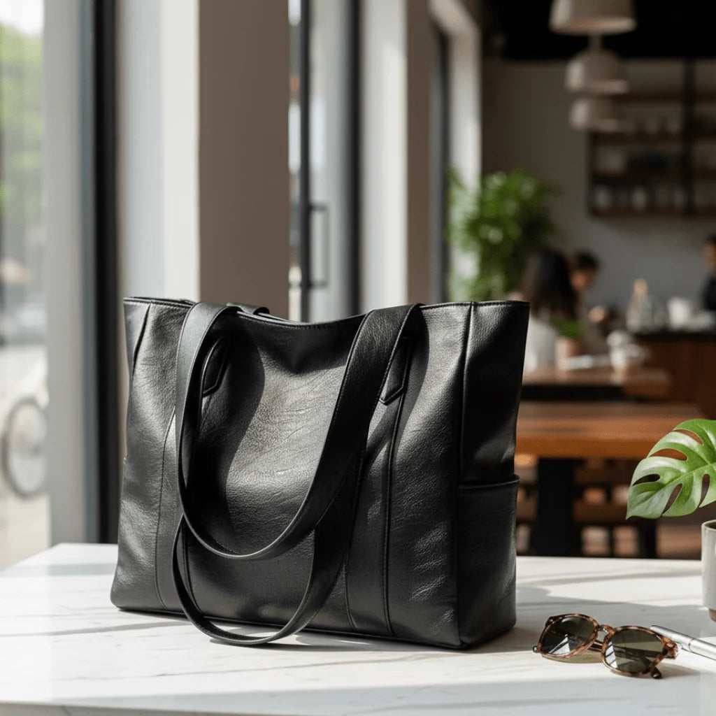 Elegante Leren Schoudertas Retro Dames
