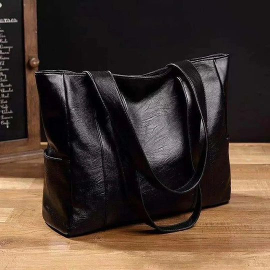 Elegante Leren Schoudertas Retro Dames