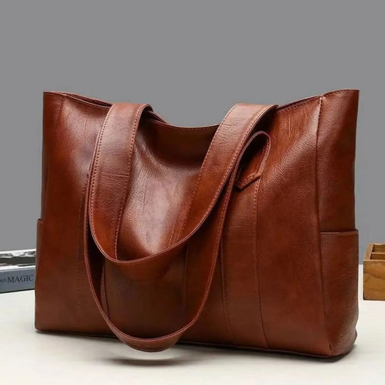 Elegante Leren Schoudertas Retro Dames