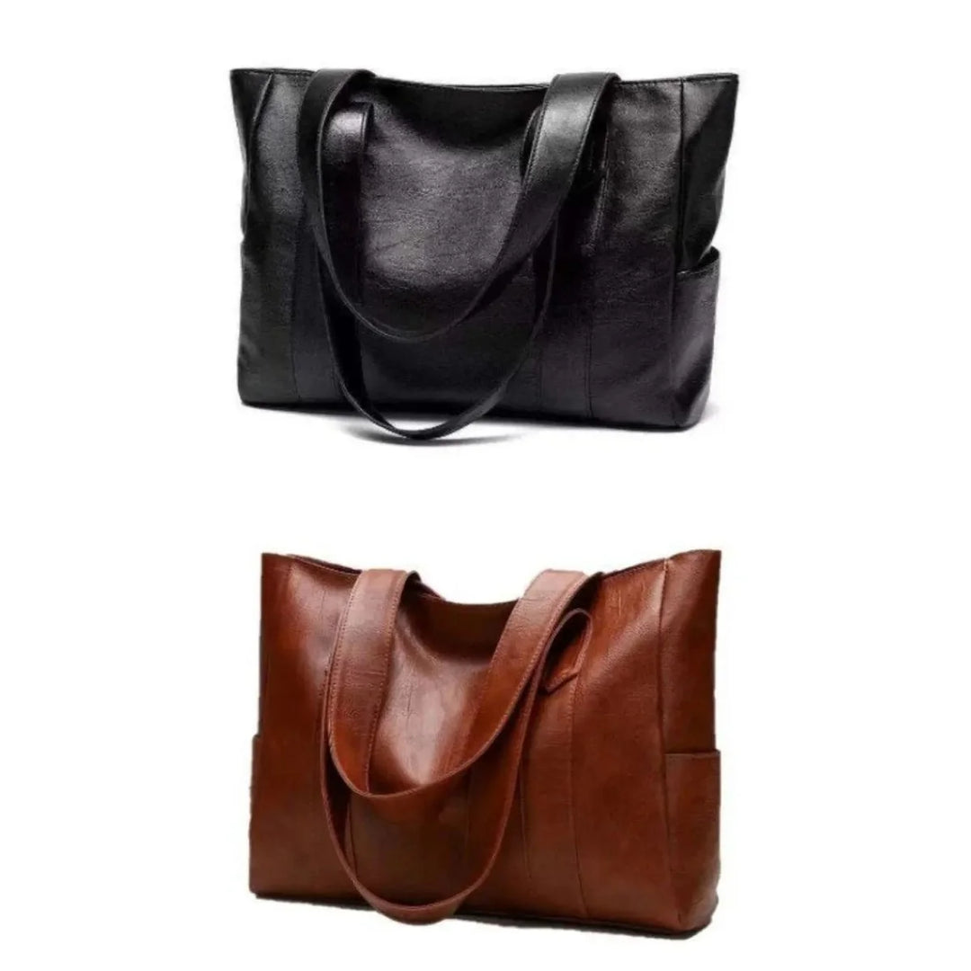 Elegante Leren Schoudertas Retro Dames