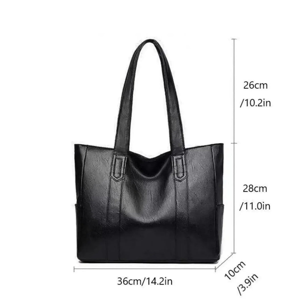 Elegante Leren Schoudertas Retro Dames