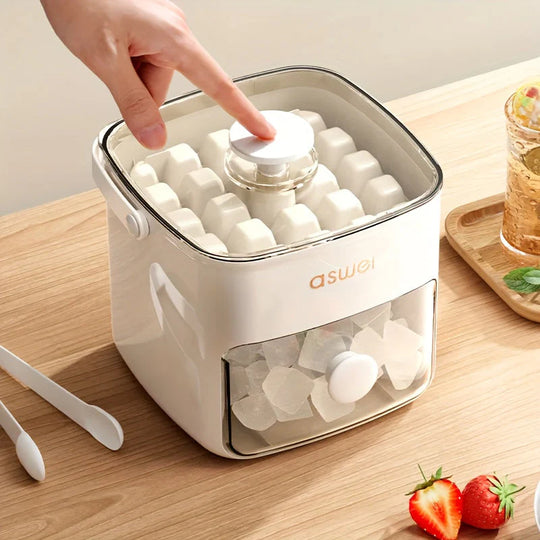 Elektrische IJsblokjesmachine Met Grote Capaciteit Voor Snel IJsblokjes En IJsbollen In Keuken Of Thuisbar | Sansoti