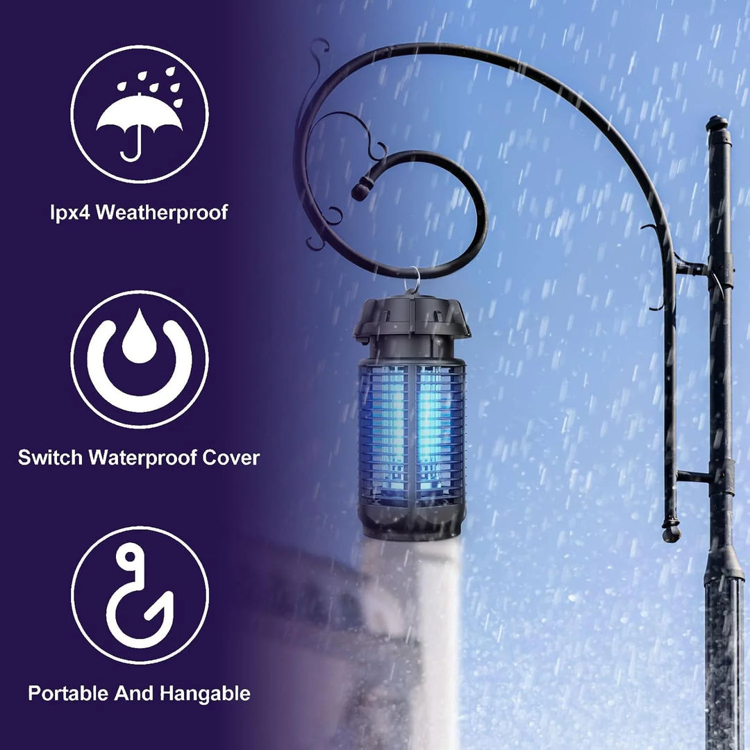 Elektrische Insectenlamp – 20W UV & 4200V Rooster, IPX4 Waterdicht