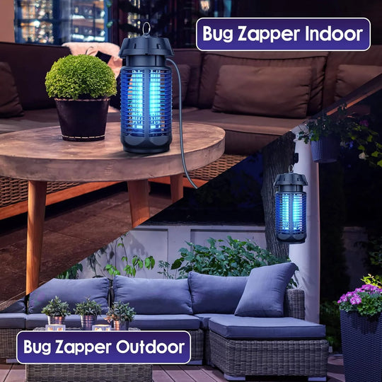 Elektrische Insectenlamp – 20W UV & 4200V Rooster, IPX4 Waterdicht