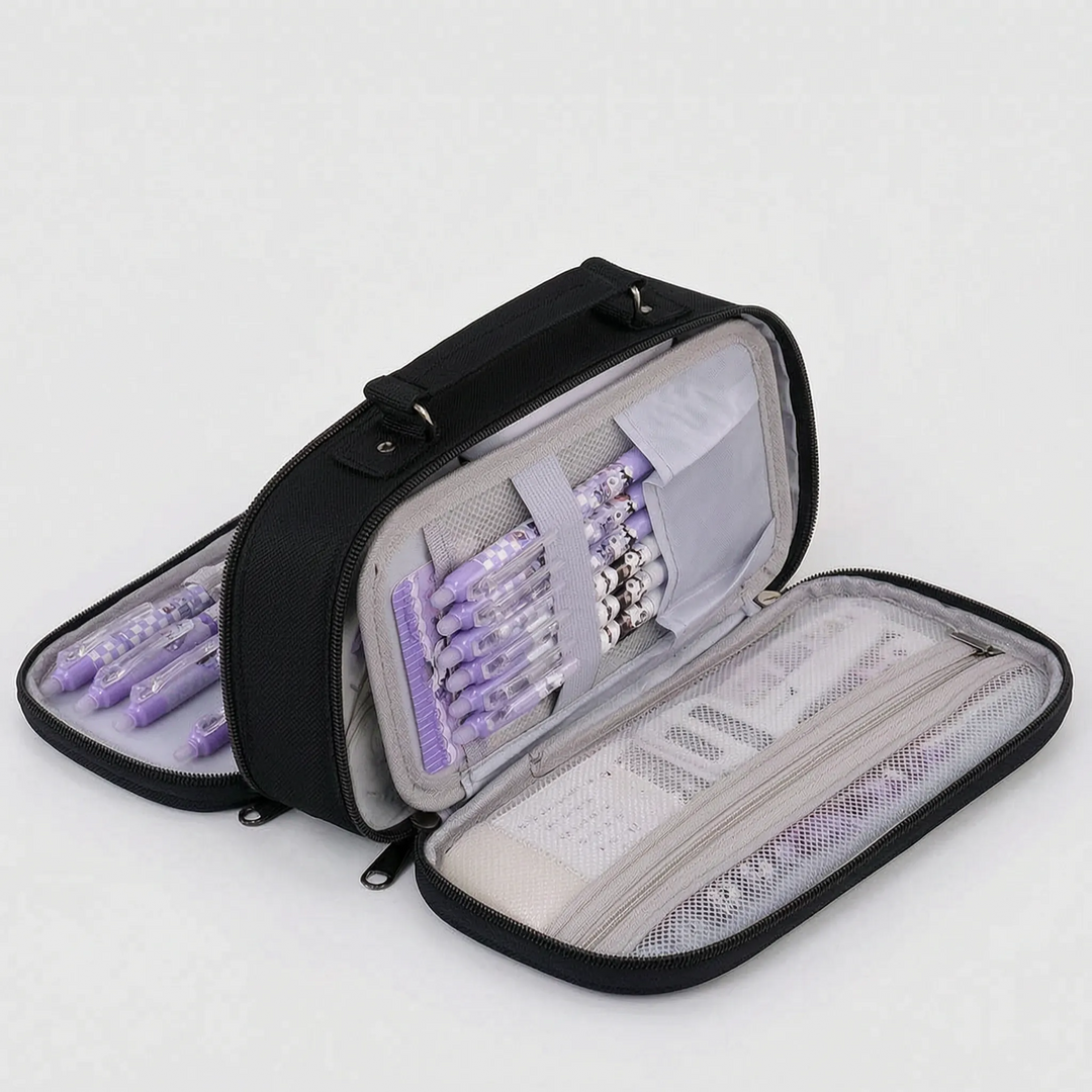 Etui Multifunctioneel met Vakken & Rits – Modulax