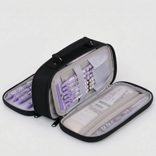Etui Multifunctioneel met Vakken & Rits – Modulax