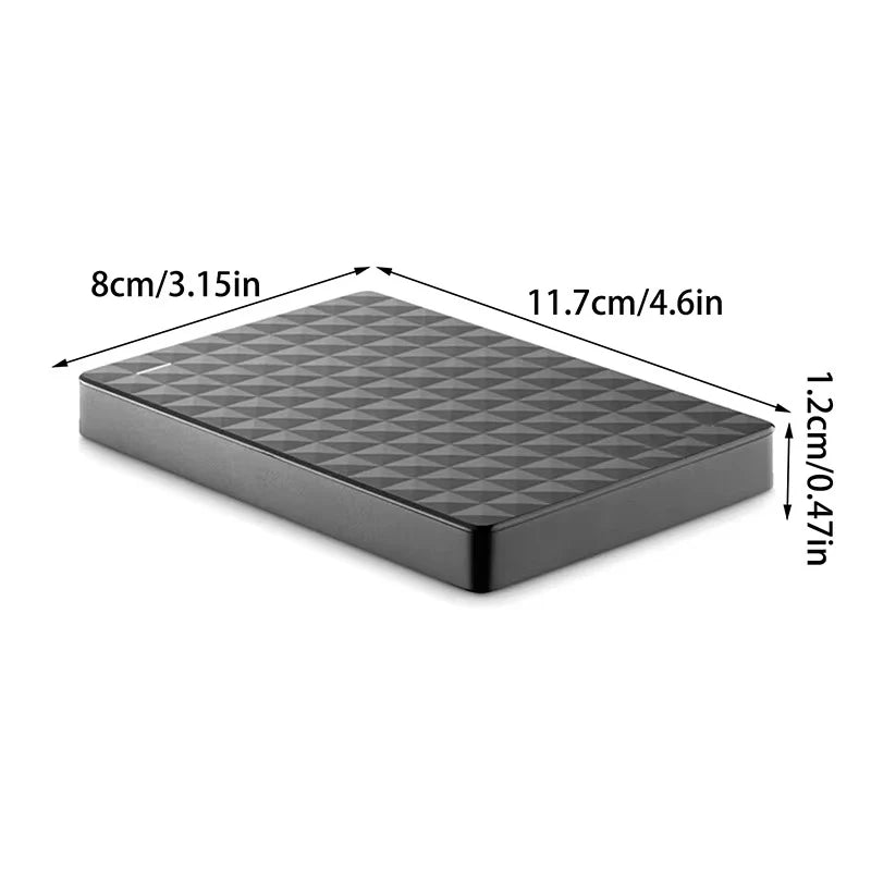 Externe Harde Schijf 2TB - USB 3.0 - Compacte Gegevensopslag