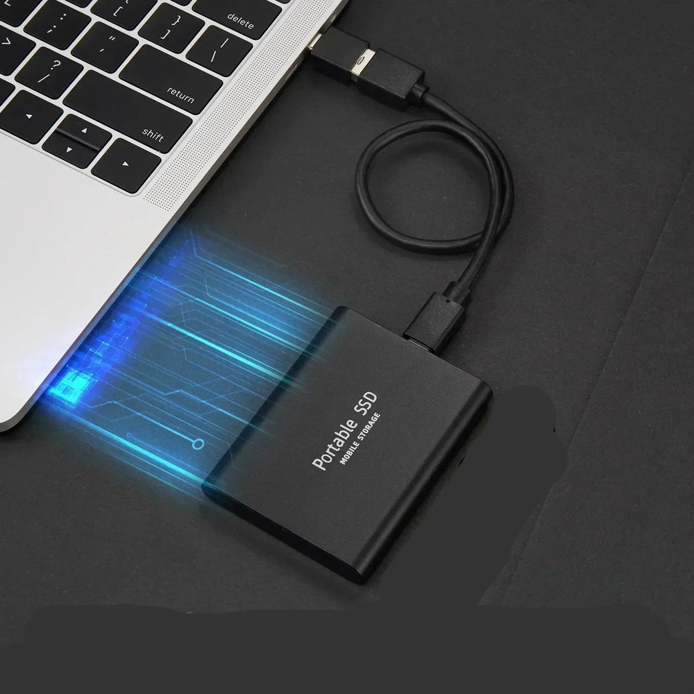Externe SSD 2TB - Compacte Snelle Schijf met Aluminium Behuizing