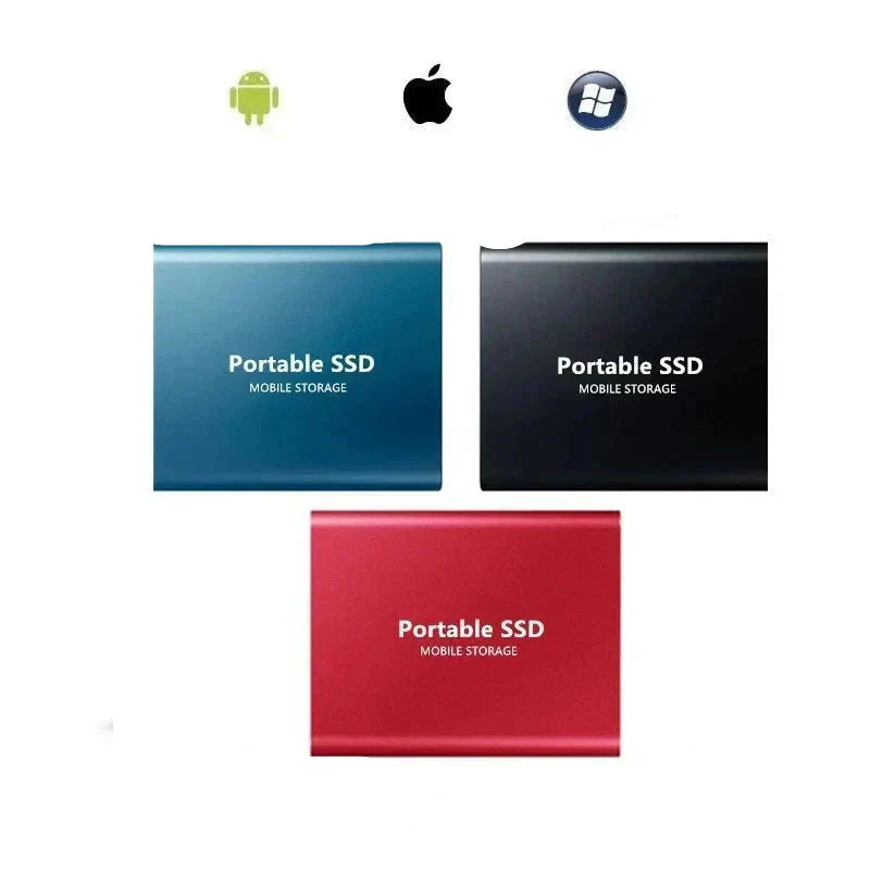 Externe SSD 2TB - Compacte Snelle Schijf met Aluminium Behuizing
