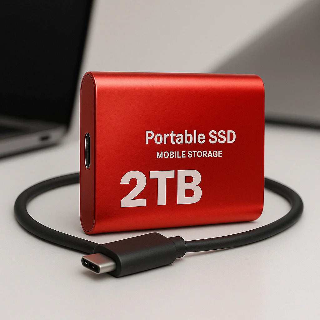 Externe SSD 2TB - Compacte Snelle Schijf met Aluminium Behuizing