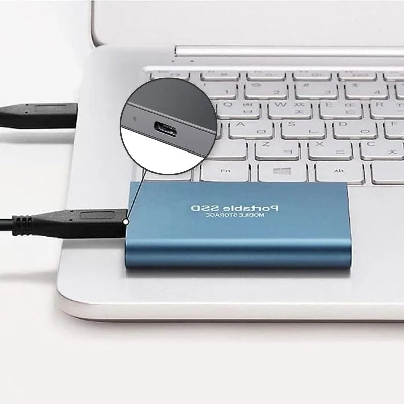 Externe SSD Schijf - USB 3.1 - Draagbare Opslag met Plug & Play