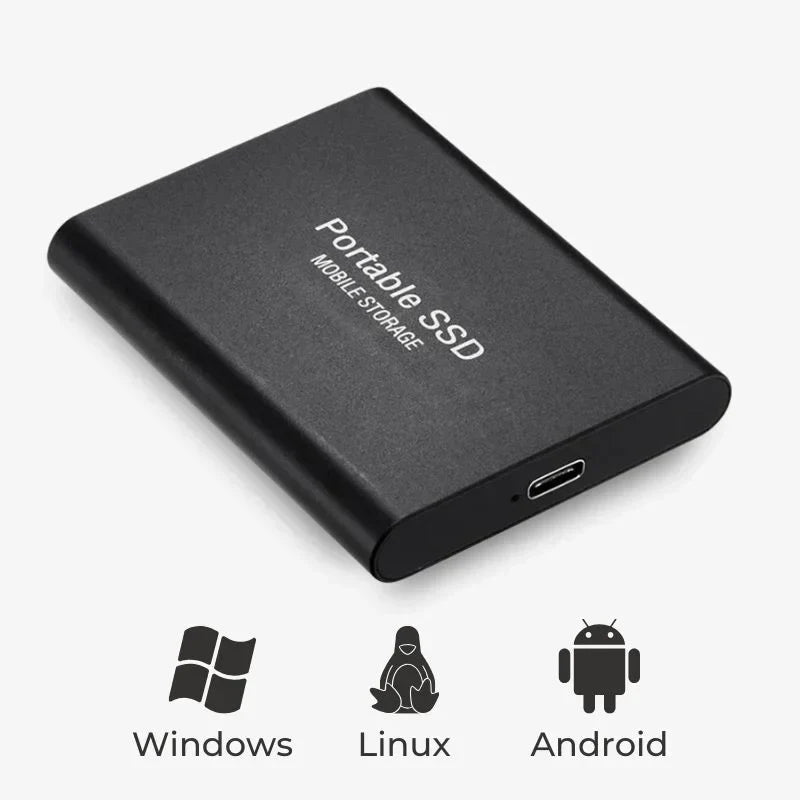 Externe SSD Schijf - USB 3.1 - Draagbare Opslag met Plug & Play