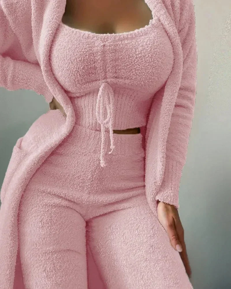 Fleece Pyjamaset Dames Warm