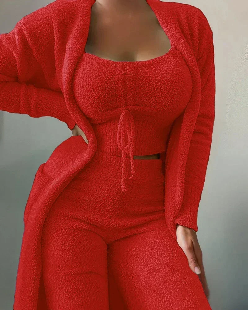 Fleece Pyjamaset Dames Warm