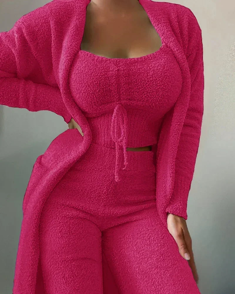 Fleece Pyjamaset Dames Warm