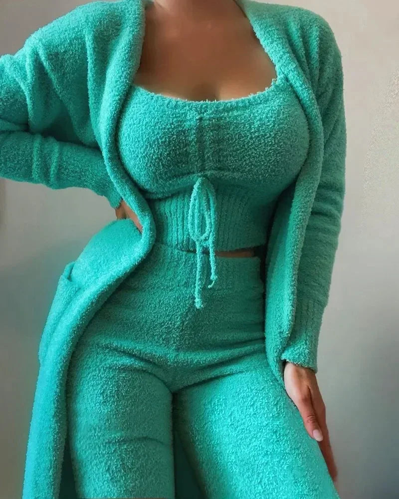 Fleece Pyjamaset Dames Warm
