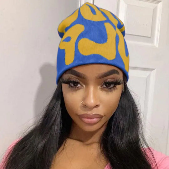 Gebreide Muts – Warme Wintermuts met Kleurvlakken