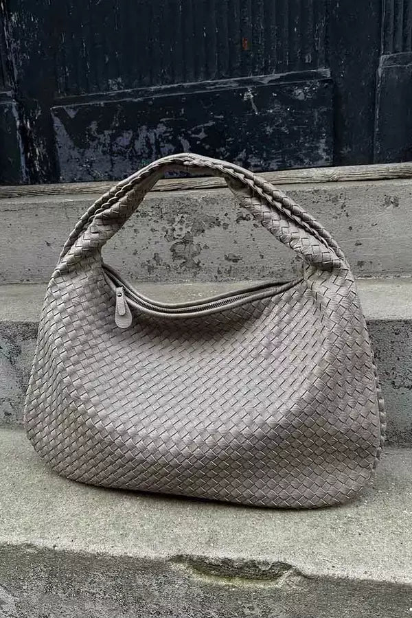 Gevlochten Shopper XL – Ruime Dames Schoudertas