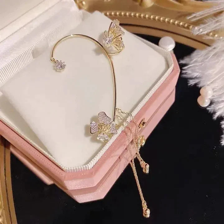 Sparkling Butterfly Ear Clips – Luxury Look without Piercing