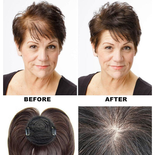 Haartopper Dames – Kort Model met Clips voor Meer Volume