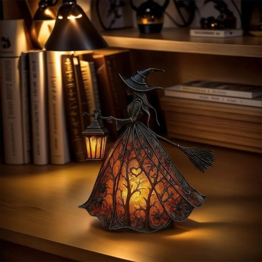 Halloween Lantaarn – Sfeerlamp met Heksendesign