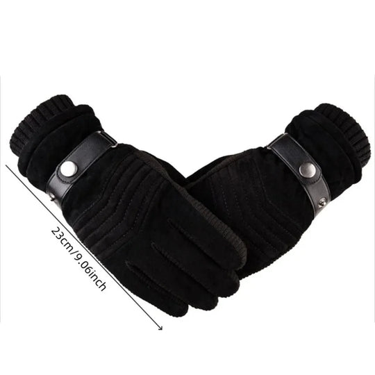 Heren Handschoenen – Gevoerd met Touchscreen Vingertoppen